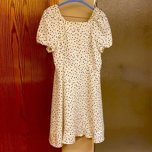 Dress Black & White Polka Dot By “Loft”